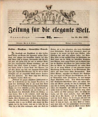Zeitung für die elegante Welt Donnerstag 10. Mai 1838