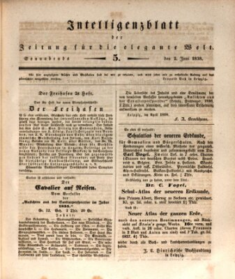 Zeitung für die elegante Welt Samstag 2. Juni 1838