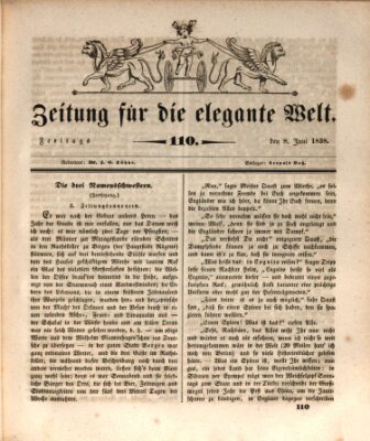 Zeitung für die elegante Welt Freitag 8. Juni 1838