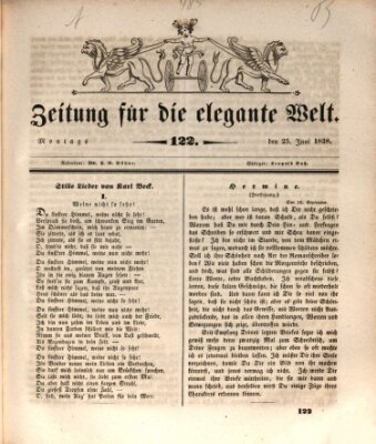 Zeitung für die elegante Welt Montag 25. Juni 1838
