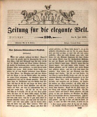 Zeitung für die elegante Welt Freitag 6. Juli 1838