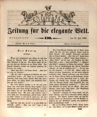 Zeitung für die elegante Welt Samstag 14. Juli 1838