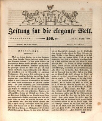 Zeitung für die elegante Welt Samstag 11. August 1838