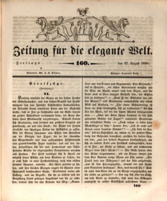 Zeitung für die elegante Welt Freitag 17. August 1838