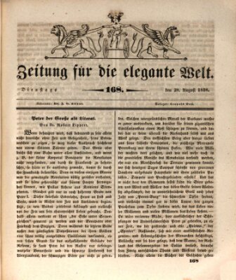 Zeitung für die elegante Welt Dienstag 28. August 1838