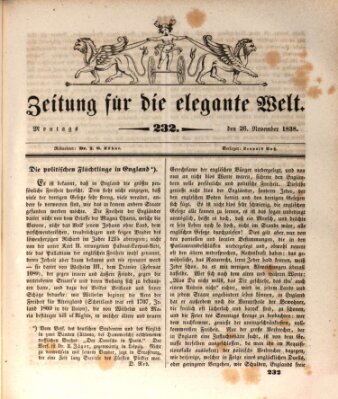 Zeitung für die elegante Welt Montag 26. November 1838