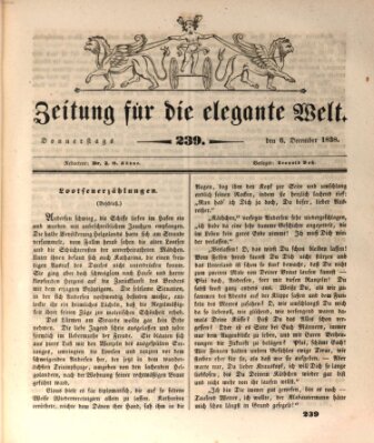 Zeitung für die elegante Welt Donnerstag 6. Dezember 1838