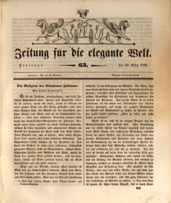 Zeitung für die elegante Welt Freitag 29. März 1839