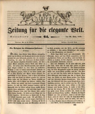 Zeitung für die elegante Welt Samstag 30. März 1839