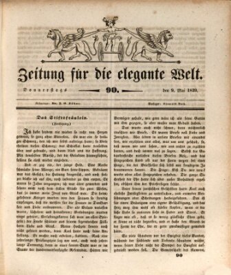 Zeitung für die elegante Welt Donnerstag 9. Mai 1839