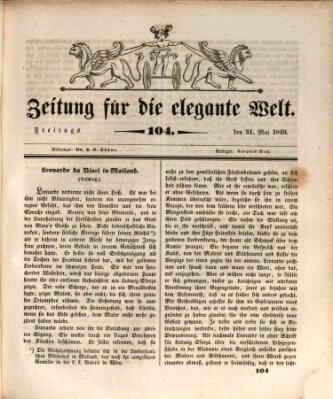 Zeitung für die elegante Welt Freitag 31. Mai 1839