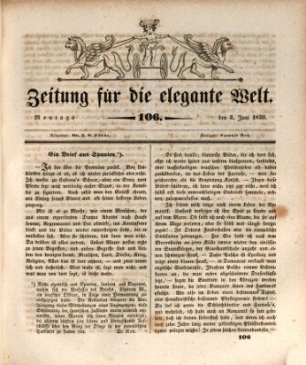 Zeitung für die elegante Welt Montag 3. Juni 1839