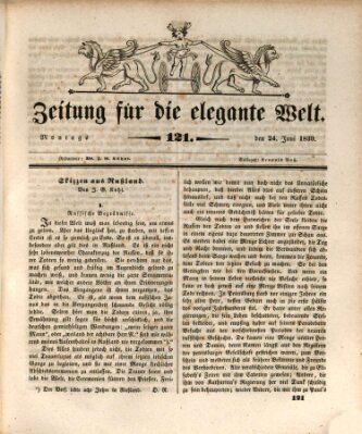 Zeitung für die elegante Welt Montag 24. Juni 1839