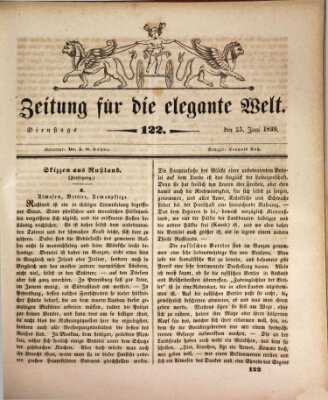 Zeitung für die elegante Welt Dienstag 25. Juni 1839