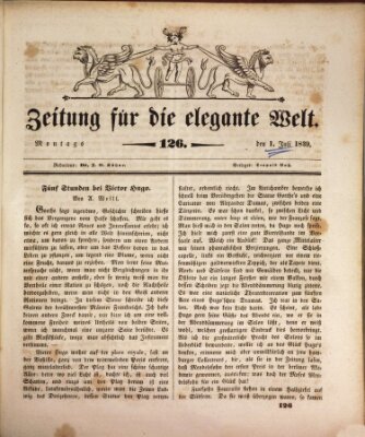 Zeitung für die elegante Welt Montag 1. Juli 1839