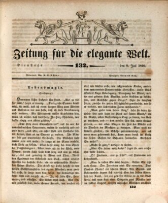 Zeitung für die elegante Welt Dienstag 9. Juli 1839