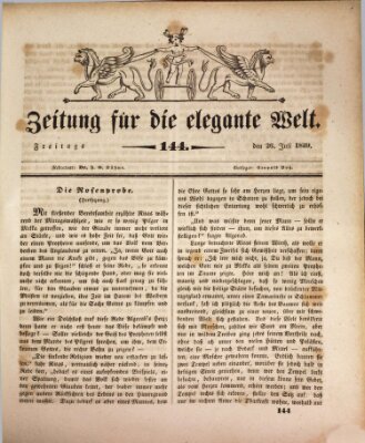 Zeitung für die elegante Welt Freitag 26. Juli 1839