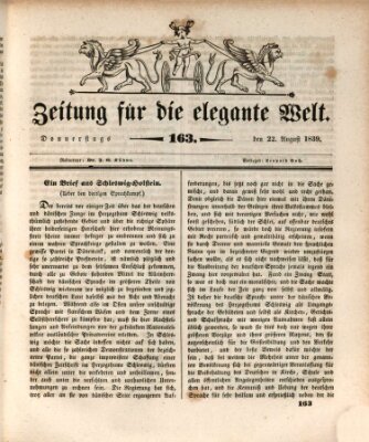 Zeitung für die elegante Welt Donnerstag 22. August 1839