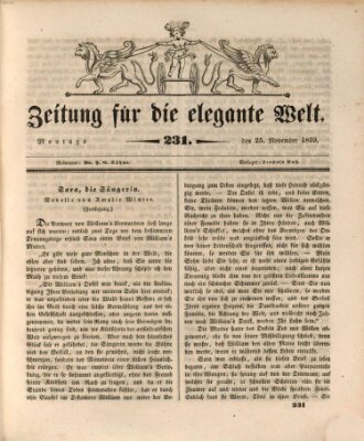 Zeitung für die elegante Welt Montag 25. November 1839