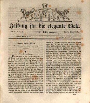 Zeitung für die elegante Welt Montag 2. März 1840