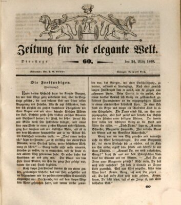 Zeitung für die elegante Welt Dienstag 24. März 1840