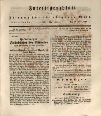 Zeitung für die elegante Welt Samstag 18. April 1840