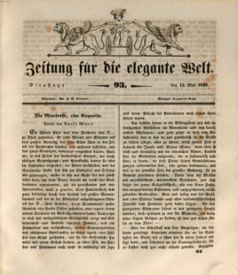 Zeitung für die elegante Welt Dienstag 12. Mai 1840