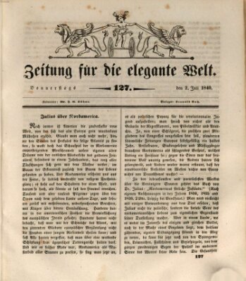 Zeitung für die elegante Welt Donnerstag 2. Juli 1840