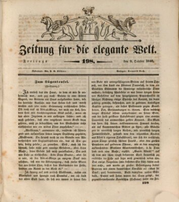 Zeitung für die elegante Welt Freitag 9. Oktober 1840