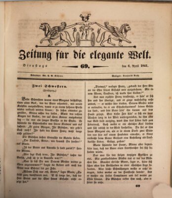 Zeitung für die elegante Welt Dienstag 6. April 1841