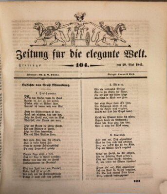 Zeitung für die elegante Welt Freitag 28. Mai 1841