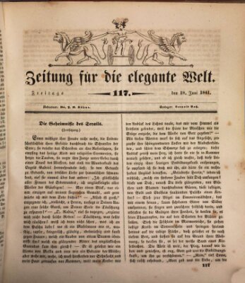 Zeitung für die elegante Welt Freitag 18. Juni 1841