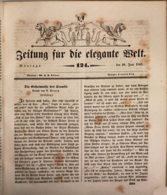 Zeitung für die elegante Welt Montag 28. Juni 1841