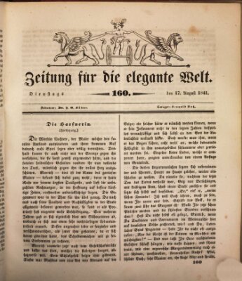 Zeitung für die elegante Welt Dienstag 17. August 1841