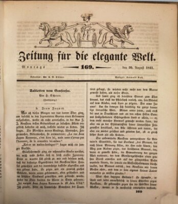 Zeitung für die elegante Welt Montag 30. August 1841