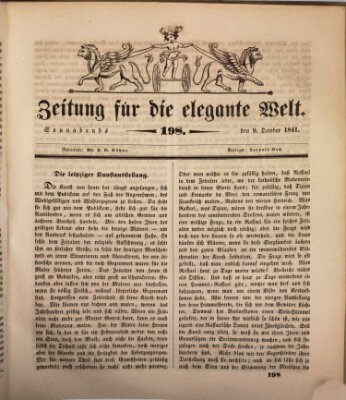 Zeitung für die elegante Welt Samstag 9. Oktober 1841