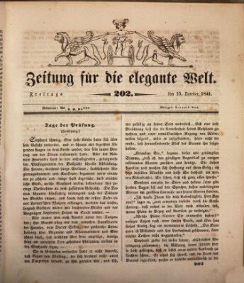 Zeitung für die elegante Welt Freitag 15. Oktober 1841