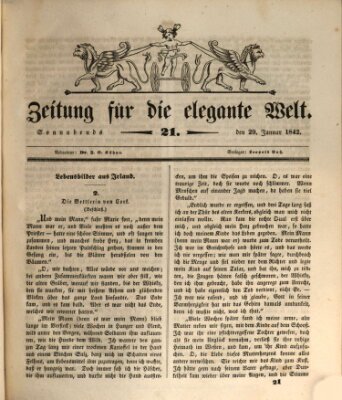 Zeitung für die elegante Welt Samstag 29. Januar 1842