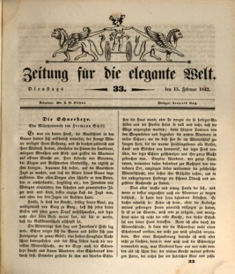 Zeitung für die elegante Welt Dienstag 15. Februar 1842