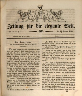 Zeitung für die elegante Welt Montag 21. Februar 1842