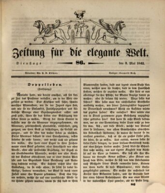 Zeitung für die elegante Welt Dienstag 3. Mai 1842