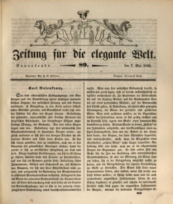 Zeitung für die elegante Welt Samstag 7. Mai 1842