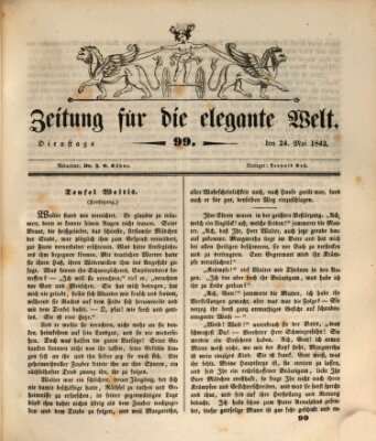 Zeitung für die elegante Welt Dienstag 24. Mai 1842