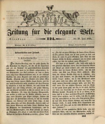 Zeitung für die elegante Welt Dienstag 28. Juni 1842