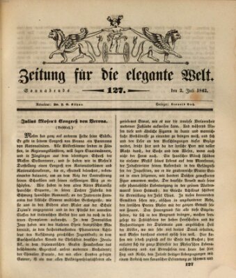 Zeitung für die elegante Welt Samstag 2. Juli 1842