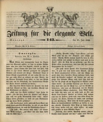 Zeitung für die elegante Welt Montag 25. Juli 1842