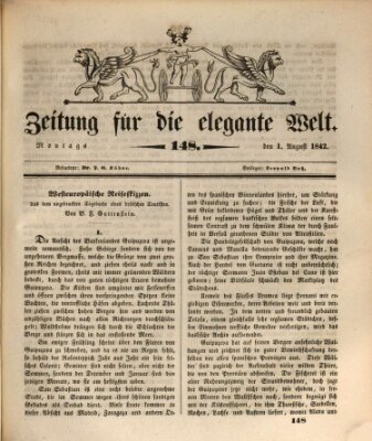 Zeitung für die elegante Welt Montag 1. August 1842