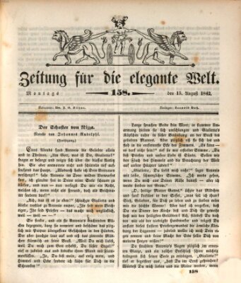 Zeitung für die elegante Welt Montag 15. August 1842