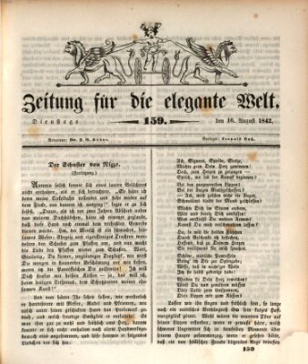 Zeitung für die elegante Welt Dienstag 16. August 1842