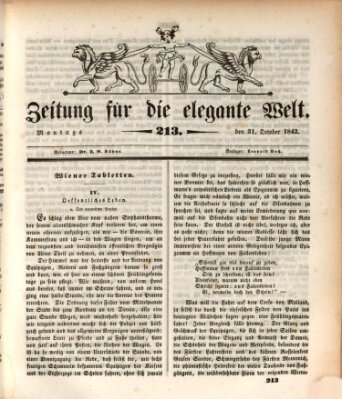 Zeitung für die elegante Welt Montag 31. Oktober 1842